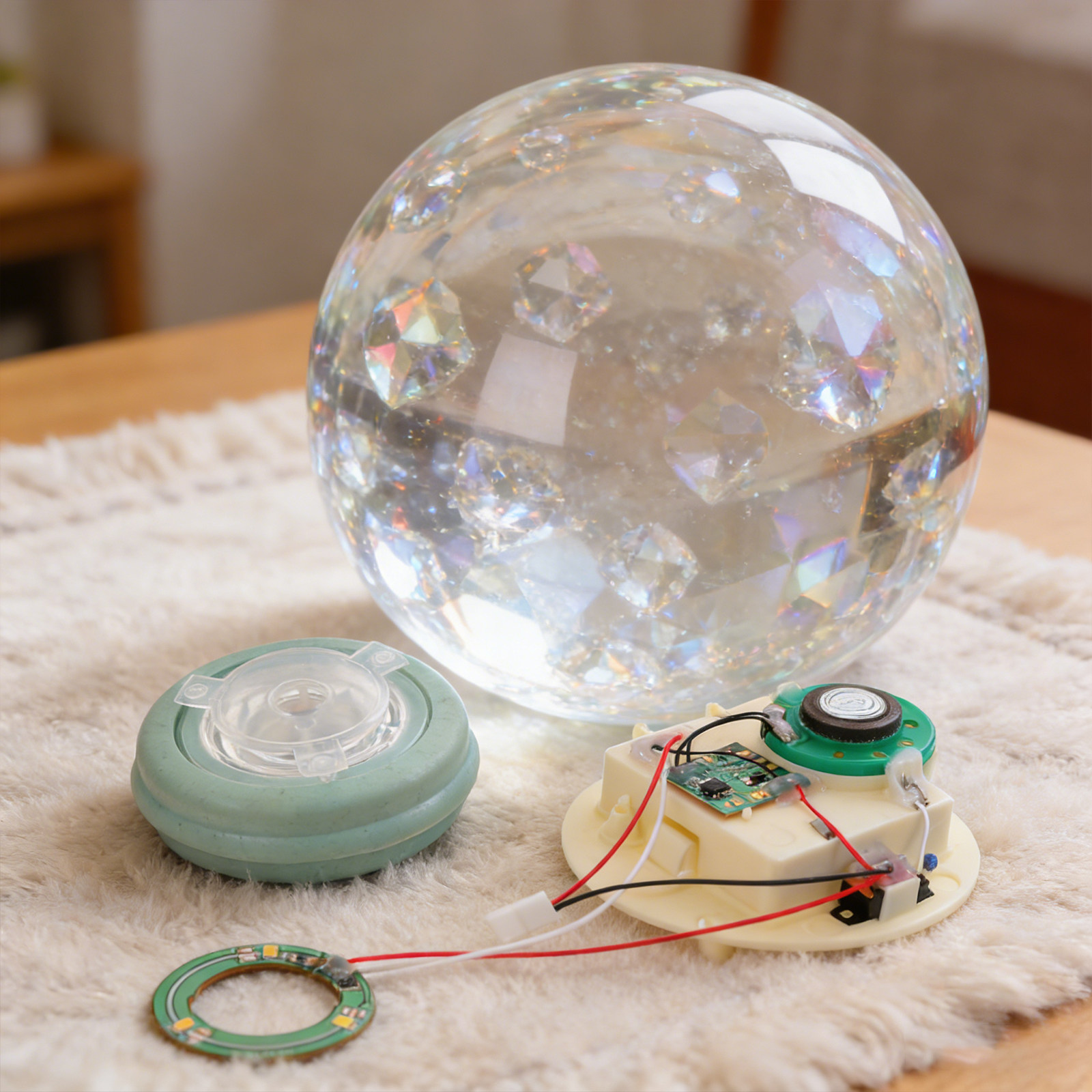 Plastic Dome Clear - Mecanismo para Globo de Nieve con