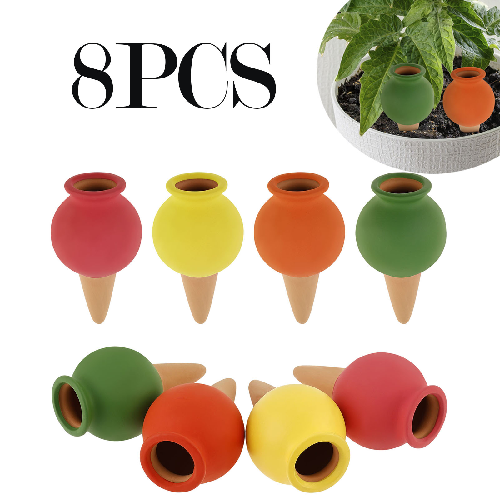 Self Watering Insert - 8 Uds. Picos de autorriego de