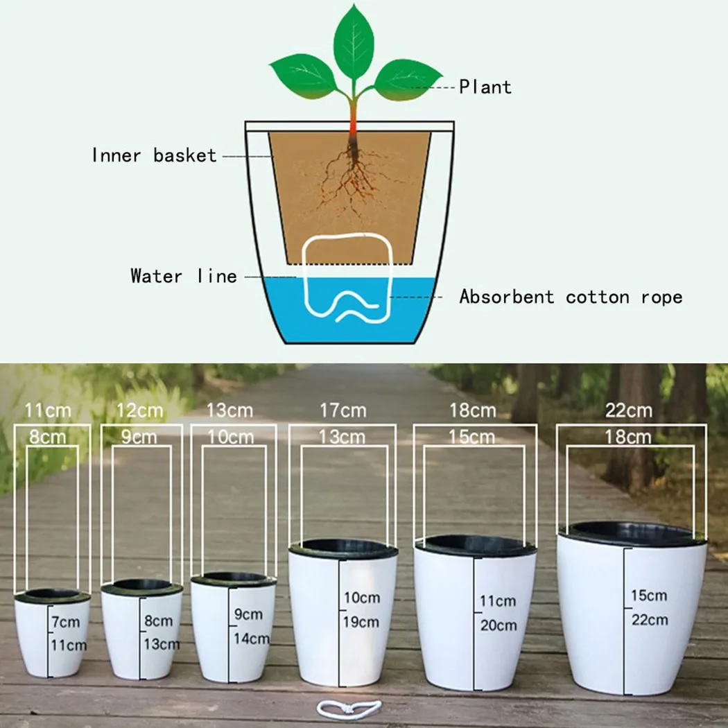 Maceta perezosa para plantas c - Self Watering Insert reseña y precio